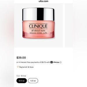 Clinique All About Eyes Cream - Soft Pink